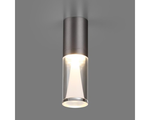 7143/4CL HIGHTECH ODL26 513 светильник темный никель/акрилл/металл IP20 LED 4W 280Лм 3000K 180° 220V DEFANCE