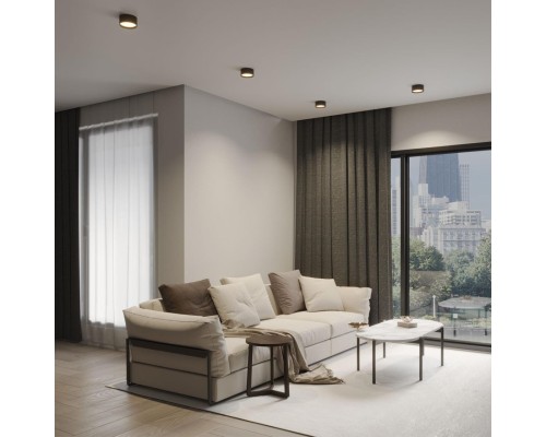 359597 OVER NT25 000 черный Светильник накладной светодиодный с переключ. цв. температуры IP20 LED 18W 220-240V 3000К\4000К\6000К ORBIS