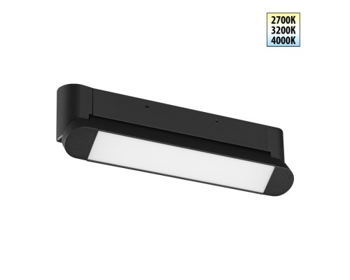 359799 OVER NT25 400 черный Светильник накладной с переключ. цв. температуры IP20 LED 12W 180-265V 2700К/3200К/4000К ITER