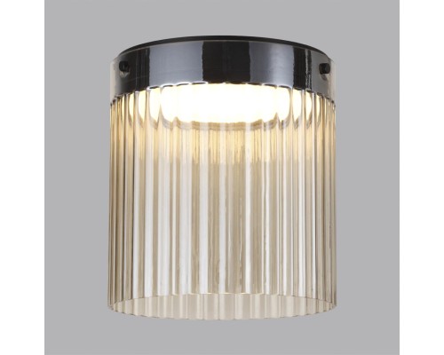 5047/20LC L-VISION ODL24 303 черный/светл.янтарный/металл/стекло Потолочный светильник LED 20W 4000К 2238Лм PILLARI