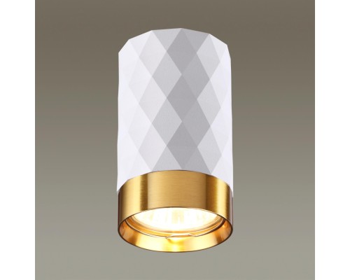 4286/1C HIGHTECH ODL22 213 белый/золотистый/металл Потолочный светильник IP20 LED GU10 max 10W AD ASTRUM