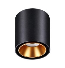 358485 OVER NT20 154 черный/золото Светильник накладной IP20 LED 10W 220V RECTE