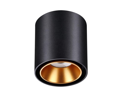 358485 OVER NT20 154 черный/золото Светильник накладной IP20 LED 10W 220V RECTE