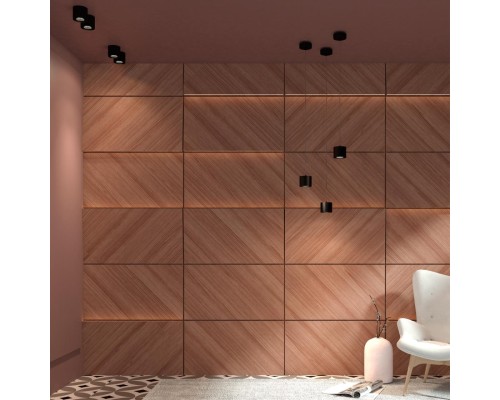 358792 OVER NT21 149 черный Светильник накладной светодиодный IP20 LED 15W 4000K 1600Лм 110-265V BIND