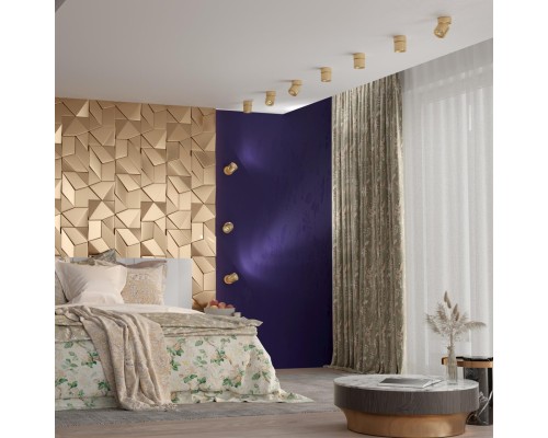 358810 OVER NT21 150 матовое золото Светильник накладной светодиодный IP20 LED 10W 850Лм 4000K 220V GESSO