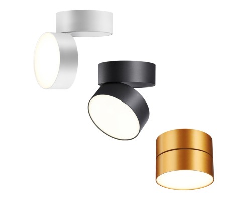 358751 OVER NT21 148 матовое золото Светильник накладной светодиодный IP20 LED 24W 4000K 2100Лм 100-265V PROMETA