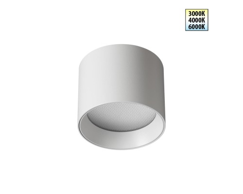 359592 OVER NT25 000 белый Светильник накладной светодиодный с переключ. цв. температуры IP20 LED 6W 220-240V 3000К\4000К\6000К ORBIS