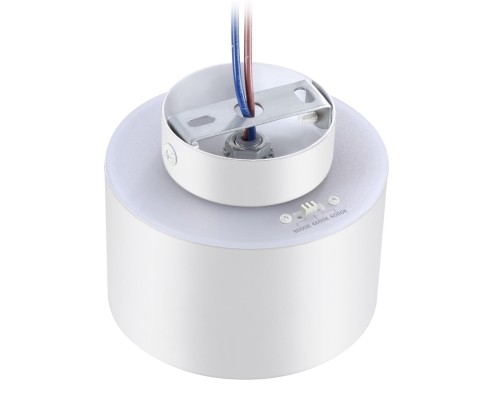 358970 OVER NT22 белый Светильник накладной с переключ. цв. температуры IP20 LED 3000К\4000К\6000К 12W вниз + 3W вверх 110-265V GIRO