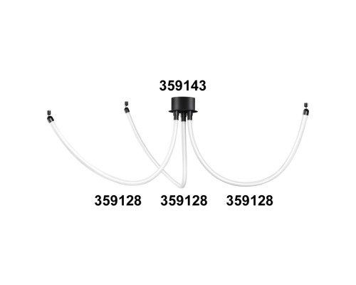 359143 KONST NT23 191 черный База для накладного монтажа светильников 359128-359133 IP20 40-120W 170-265V RAMO