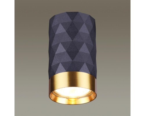 4287/1C HIGHTECH ODL22 213 черный/золотистый/металл Потолочный светильник IP20 LED GU10 max 10W AD ASTRUM