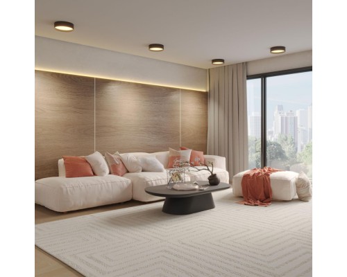 359601 OVER NT25 000 черный Светильник накладной светодиодный с переключ. цв. температуры IP20 LED 36W 220-240V 3000К\4000К\6000К ORBIS