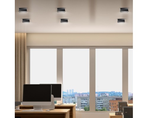 Светильник накладной Novotech 358323 Eos черный LED 13 Вт 4000K