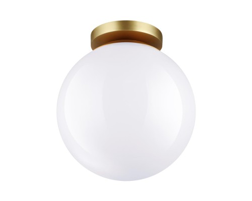 4248/1C HIGHTECH ODL21 101 золотист/металл/белый/акрил Потолочный светильник IP44 E27 LED 9W BOSCO