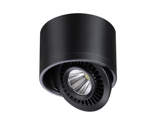 358812 OVER NT21 151 черный Светильник накладной светодиодный IP20 LED 9W 770Лм 4000K 220V GESSO