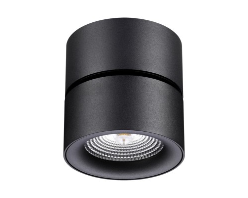 358781 OVER NT21 153 черный Светильник накладной светодиодный IP20 LED 25W 4000K 2200Лм 100-265V GRODA