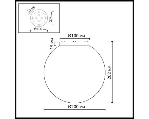 7109/1CA MIDCENT ODL26 Потолочный светильник  бронзовый/белый/стекло/металл IP20 E14 5W  220-240V MAGIA