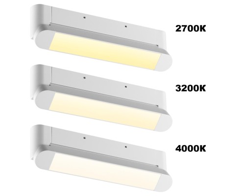 359801 OVER NT25 400 белый Светильник накладной с перекл. цв. температуры IP20 LED 12W 180-265V 2700К/3200К/4000К ITER