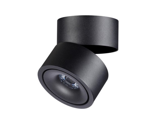 358773 OVER NT21 153 черный Светильник накладной светодиодный IP20 LED 15W 4000K 1300Лм 100-265V GRODA