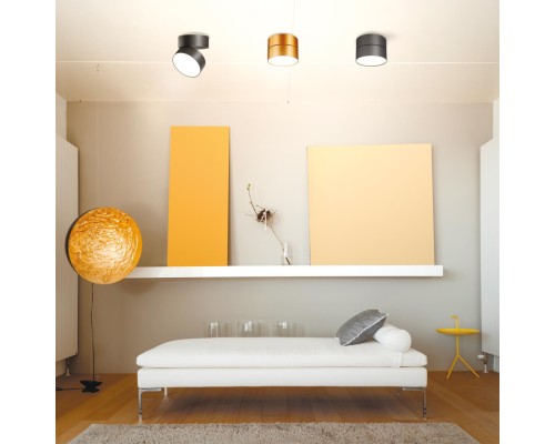 358751 OVER NT21 148 матовое золото Светильник накладной светодиодный IP20 LED 24W 4000K 2100Лм 100-265V PROMETA