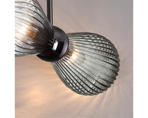 5417/2 MODERN ODL_EX23 17 черный хром/дымчатый/металл/стекло Подвес E14 2*40W ELICA