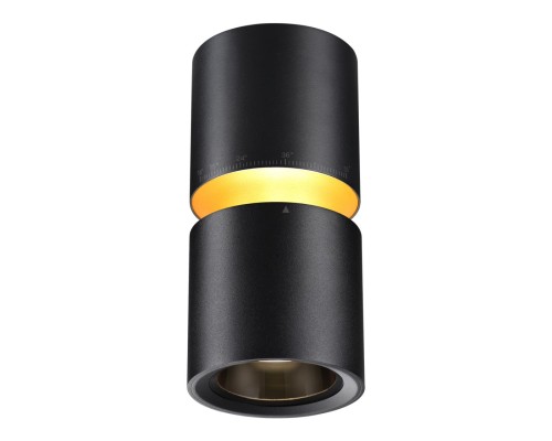 359338 OVER NT24 000 черный Светильник накладной светодиодный IP20 LED 10W/3W 3000K 1090Лм 170-265V ARISTO