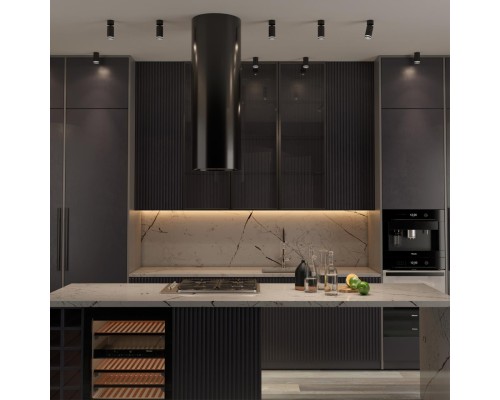 370885 OVER NT22 169 черный Светильник накладной IP20 GU10 9W 220V ULAR