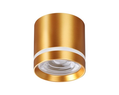 358494 OVER NT20 155 золото Светильник накладной IP20 LED 4000K 12W 220V ARUM
