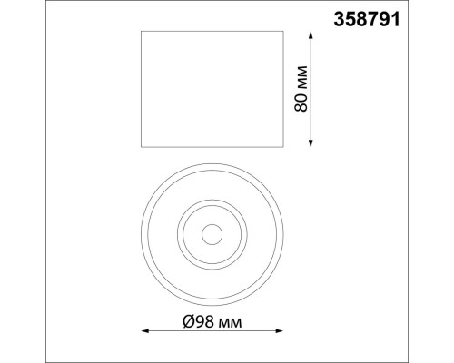 358791 OVER NT21 149 белый Светильник накладной светодиодный IP20 LED 15W 4000K 1600Лм 110-265V BIND