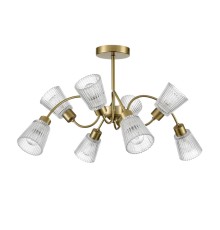 8154/8C COMFI LN25 медный/прозрачный, металл/стекло Потолочный светильник Е14 8*40W 220V IMANA