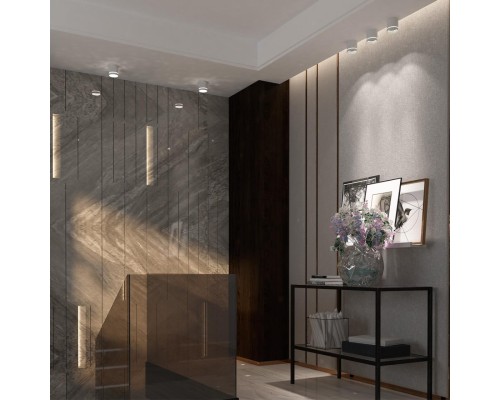 358492 OVER NT20 155 белый Светильник накладной IP20 LED 4000K 12W 220V ARUM