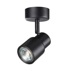 370922 OVER NT22 черный Светильник накладной IP20 GU10 50W 220V MOLO