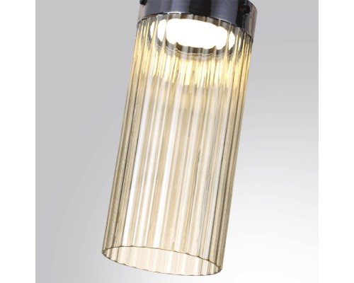 5047/10LC L-VISION ODL24 303 черный/светл.янтарный/металл/стекло Потолочный светильник LED 10W 4000К 1237Лм PILLARI