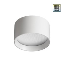 359594 OVER NT25 000 белый Светильник накладной светодиодный с переключ. цв. температуры IP20 LED 12W 220-240V 3000К\4000К\6000К ORBIS