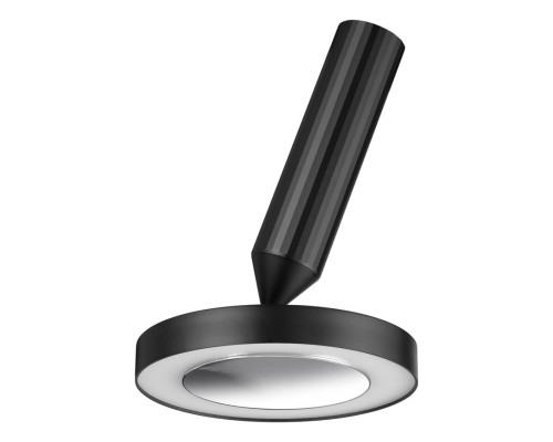 359279 OVER NT23 192 черный Светильник накладной светодиодный IP20 LED 18W 85-265V 1350Лм 3000К MIRROR