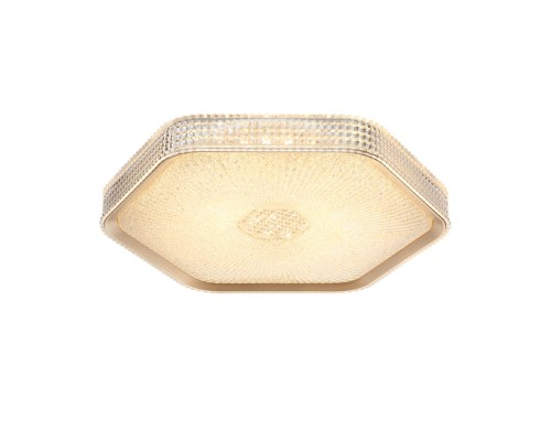 7746/48L PIKO LED SN Светильник металл/пластик/прозрачный/золотистый LED 48Вт 3000-4000-6000K 425х385 IP20 пульт ДУ SPARKS