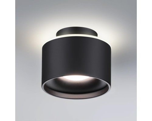 358971 OVER NT22 черный Светильник накладной с переключ. цв. температуры IP20 LED 3000К\4000К\6000К 12W вниз + 3W вверх 110-265V GIRO