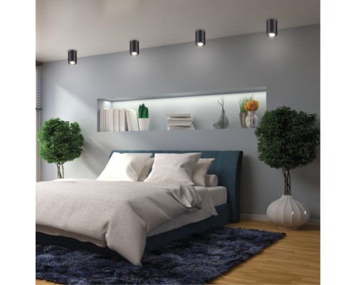 Накладной светильник Novotech 370418 Pipe черный GU10 50 Вт