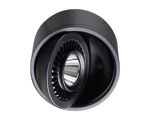 358812 OVER NT21 151 черный Светильник накладной светодиодный IP20 LED 9W 770Лм 4000K 220V GESSO