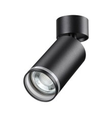 370885 OVER NT22 169 черный Светильник накладной IP20 GU10 9W 220V ULAR