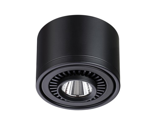 358812 OVER NT21 151 черный Светильник накладной светодиодный IP20 LED 9W 770Лм 4000K 220V GESSO