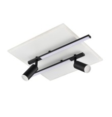 8256/40CL LEDIO белый/черный, металл/пластик Светильник потолочный LED 40W 3000-6500К 220V STELLS