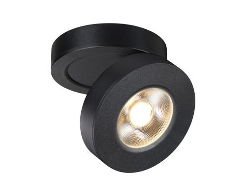 359410 OVER NT24 000 черный Светильник накладной/встраиваемый IP20 LED 5W 220V 3000K 240Лм GRODA