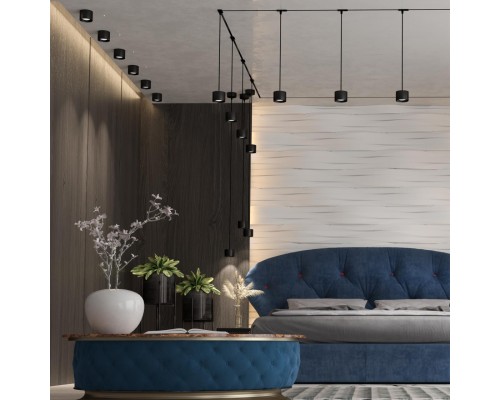 358652 OVER NT21 146 черный Светильник накладной светодиодный IP20 LED 4000К 12W 220V PATERA