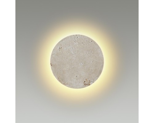 6625/5WL HIGHTECH ODL24 131 бежевый/металл/травертин Настенный светильник IP20 LED 6W 3000K 220V TRAVERTINO