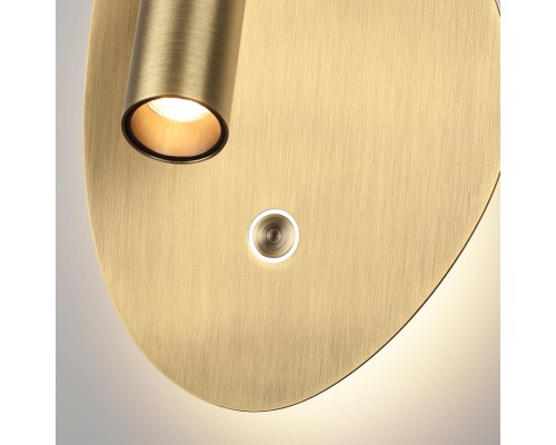 7185/9WL HIGHTECH ODL26 Настенный светильник  брашированная бронза/металл  IP20 LED 9W 580Лм 2700K/3300K/4000K 120° 220-240V ROY