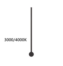 4335/12WLP HIGHTECH ODL22 299 черный Настенный светильник IP20 LED 12W 525Лм3000K/4000K (перекл. ч/з тумблер на драйвере) FILLINI