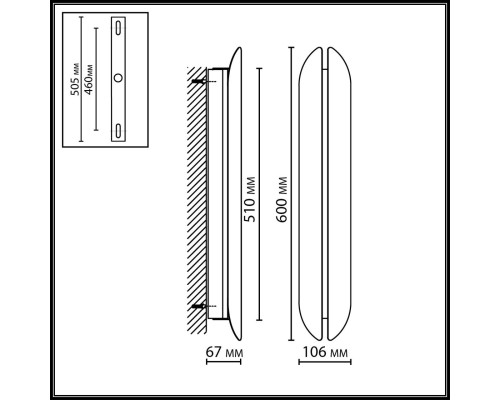 7173/12WL HIGHTECH ODL26 443 светильник металл/бронза/акрил IP20 LED 16W 3000K 220-240V BRANDO