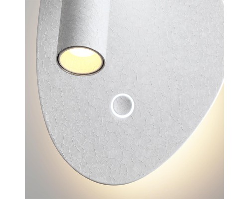 7183/9WL HIGHTECH ODL26 Настенный светильник  белый ice crack/металл IP20 LED 9W 580Лм 2700K/3300K/4000K 120° 220-240V ROY