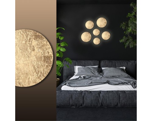 Настенный светодиодный светильник Odeon Light 3561/9WL Solario золотое фольгирование 9w 3000K