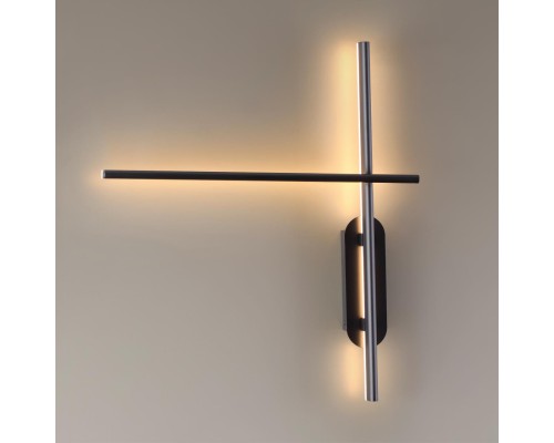 3890/20WLP L-VISION ODL20 196 черный/металл Настенный светильник LED 3000K/4000K (перекл. ч/з тумблер) 20W 220V RUDY